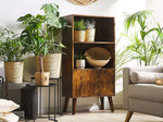 Bücherschrank Dunkler Holzfarbton VICOSA