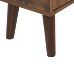 Bücherschrank Dunkler Holzfarbton VICOSA