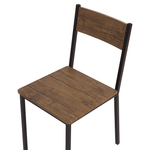 Esszimmer Set HAMRY Dunkelbraun 4-Sitzer