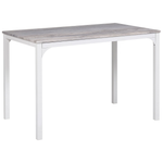 Esszimmer Set BISMARCK Grau 4-Sitzer