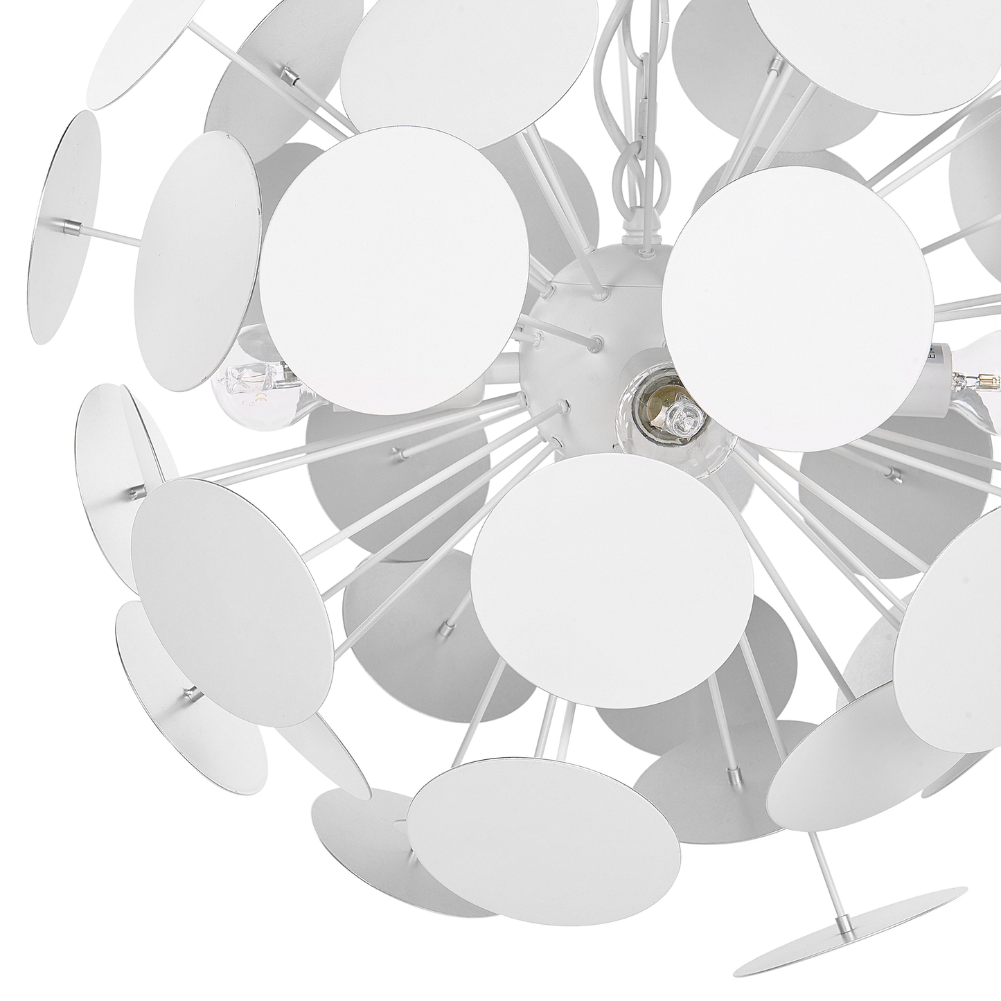 Hängelampe weiss 4-flammig geometrisch MARITSA