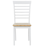 Essgruppe Holz hellbraun / weiss 2-Sitzer 80 x 60 cm BATTERSBY