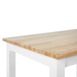 Esstisch Holz hellbraun / weiss 80 x 60 cm BATTERSBY