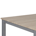 Essgruppe heller Holzfarbton / grau 4-Sitzer 110 x 70 cm BLUMBERG