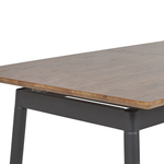 Ausziehbarer Esstisch CALIFORNIA Dunkelbraun 160/200 cm 90 cm