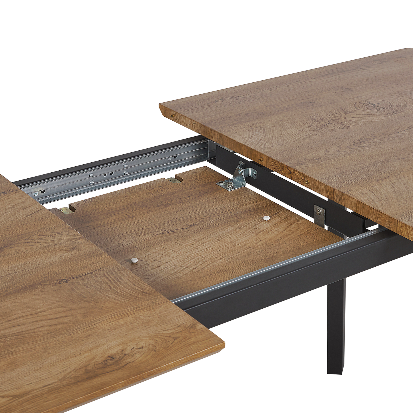 Ausziehbarer Esstisch SALVADOR Dunkelbraun 160/200 cm 90 cm
