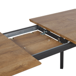 Ausziehbarer Esstisch SALVADOR Dunkelbraun 160/200 cm 90 cm