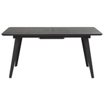 Ausziehbarer Esstisch IRVINGTON Schwarz 160/200 cm 90 cm