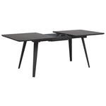 Ausziehbarer Esstisch IRVINGTON Schwarz 160/200 cm 90 cm