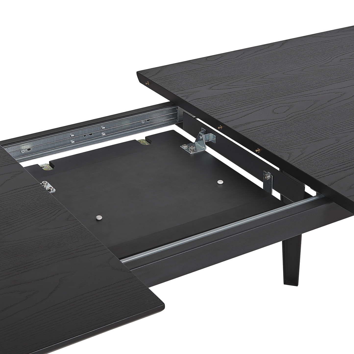 Ausziehbarer Esstisch IRVINGTON Schwarz 160/200 cm 90 cm