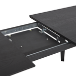 Ausziehbarer Esstisch IRVINGTON Schwarz 160/200 cm 90 cm