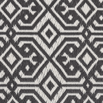 Outdoor Teppich schwarz 120 x 180 cm geometrisches Muster Kurzflor BARMER