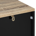 Kommode mit 4 Schubladen WALPI 93 cm Schwarz