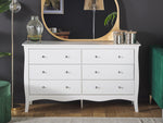 Kommode mit 6 Schubladen WINCHESTER 75 cm Weiss