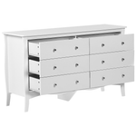 Kommode mit 6 Schubladen WINCHESTER 75 cm Weiss
