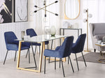Esstisch TACOMA Hellbraun 140 cm 80 cm Sicherheitsglas