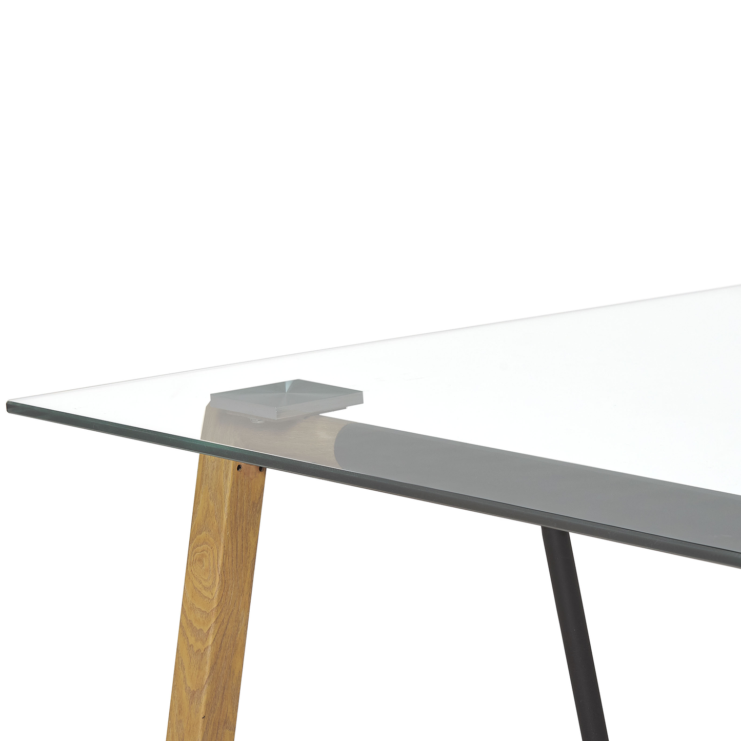 Esstisch TACOMA Hellbraun 140 cm 80 cm Sicherheitsglas