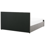 Bett mit Stauraum Samtstoff ROCHEFORT 140 x 200 cm Grau