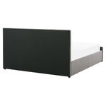 Bett mit Stauraum Samtstoff ROCHEFORT 160 x 200 cm Grau
