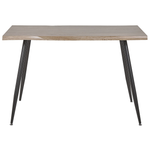 Esstisch heller Holzfarbton / schwarz 120 x 80 cm LUTON