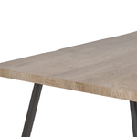 Esstisch heller Holzfarbton / schwarz 120 x 80 cm LUTON