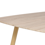 Ausziehbarer Esstisch HAGA Hellbraun 180/210 cm 90 cm