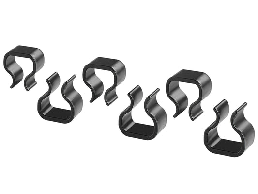 Outdoor Befestigungsclips 6er Set Schwarz