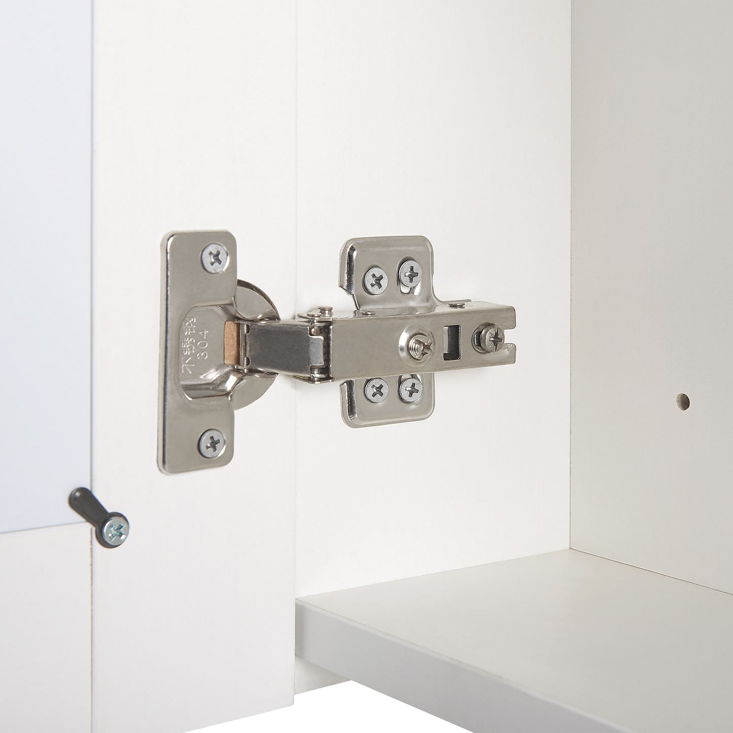 Bad-Spiegelschrank LED MAZARREDO 60 cm 60 cm Weiss