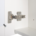 Bad Spiegelschrank weiss / silber mit LED-Beleuchtung 40 x 60 cm MALASPINA