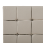 Bett mit Lattenrost Kunstleder AMBERT 140 x 200 cm Taupe