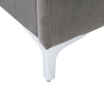 Bett mit Lattenrost Samtstoff AMBERT 140 x 200 cm Grau