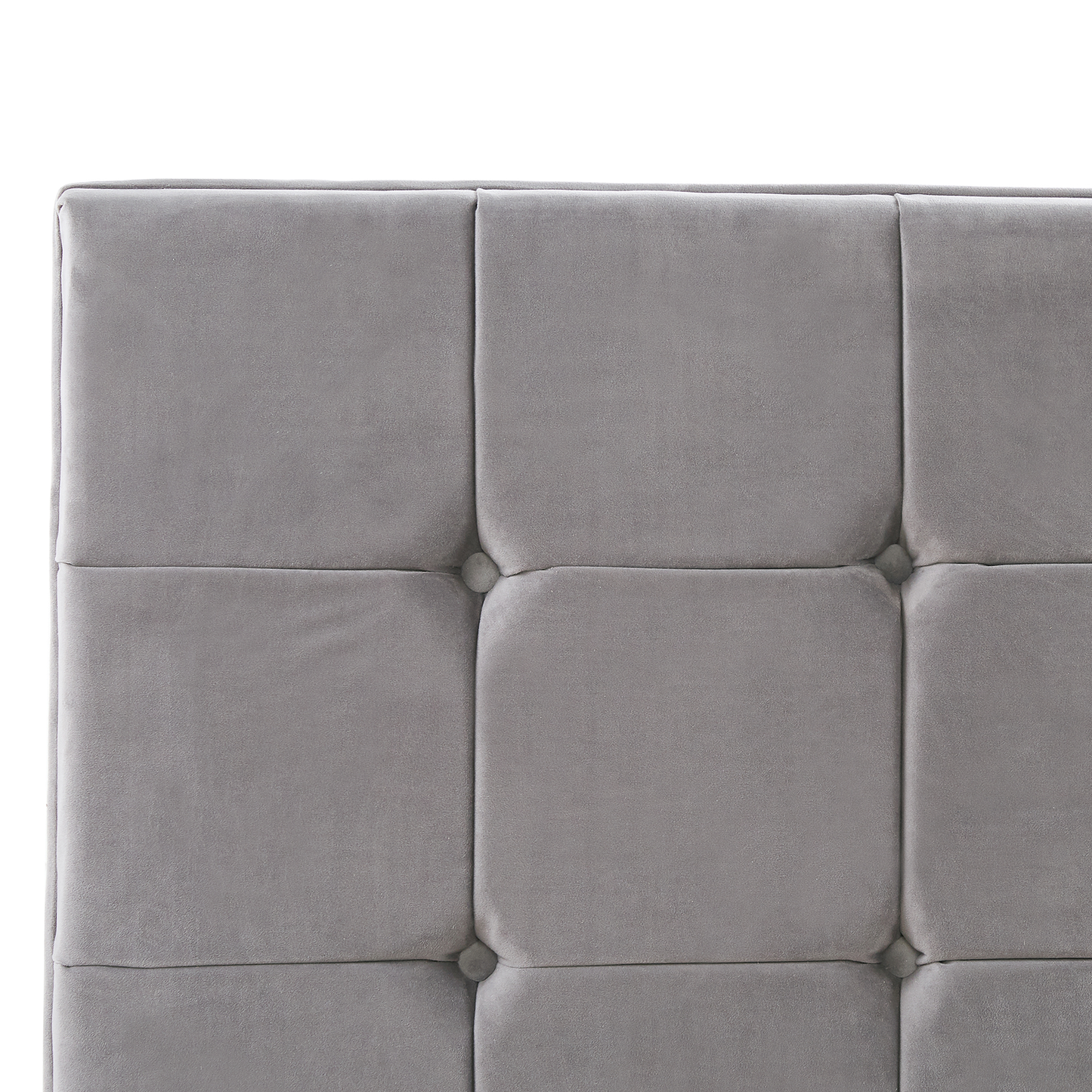 Bett mit Lattenrost Samtstoff AMBERT 160 x 200 cm Grau