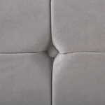 Bett mit Lattenrost Samtstoff AMBERT 180 x 200 cm Grau
