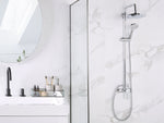 Duschset mit Mischbatterie und Regenbrause TINKISSO Silber