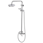 Duschset mit Mischbatterie und Regenbrause TINKISSO Silber