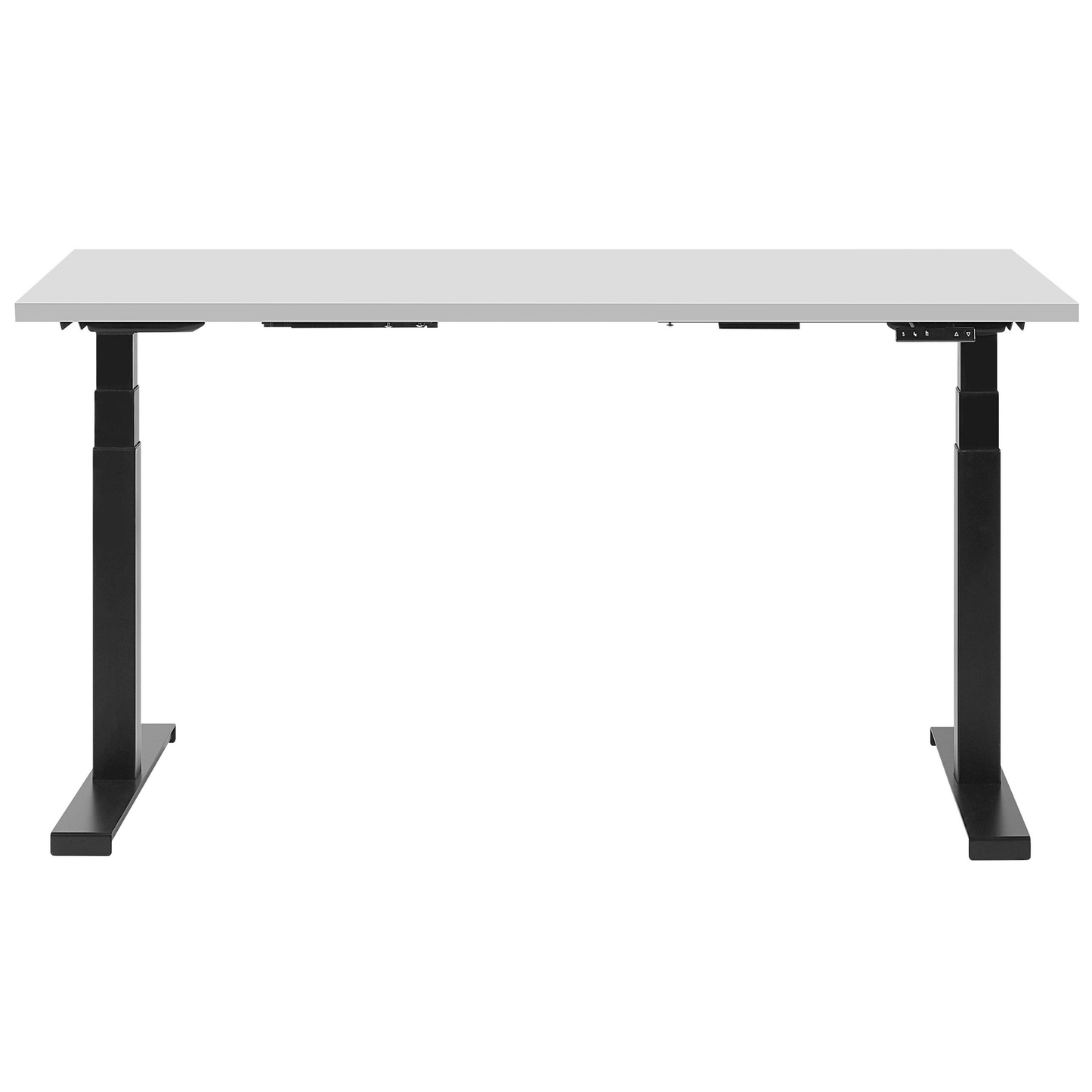 Schreibtisch grau/schwarz 130 x 72 cm elektrisch höhenverstellbar DESTIN II