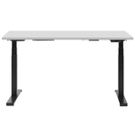 Schreibtisch grau/schwarz 130 x 72 cm elektrisch höhenverstellbar DESTIN II
