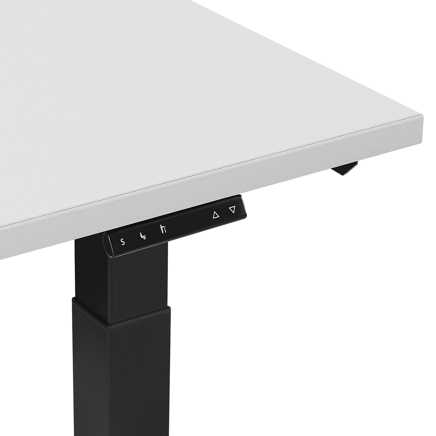 Schreibtisch grau/schwarz 130 x 72 cm elektrisch höhenverstellbar DESTIN II
