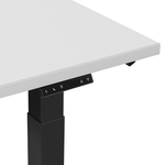 Schreibtisch grau/schwarz 130 x 72 cm elektrisch höhenverstellbar DESTIN II