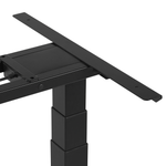 Schreibtisch grau/schwarz 130 x 72 cm elektrisch höhenverstellbar DESTIN II