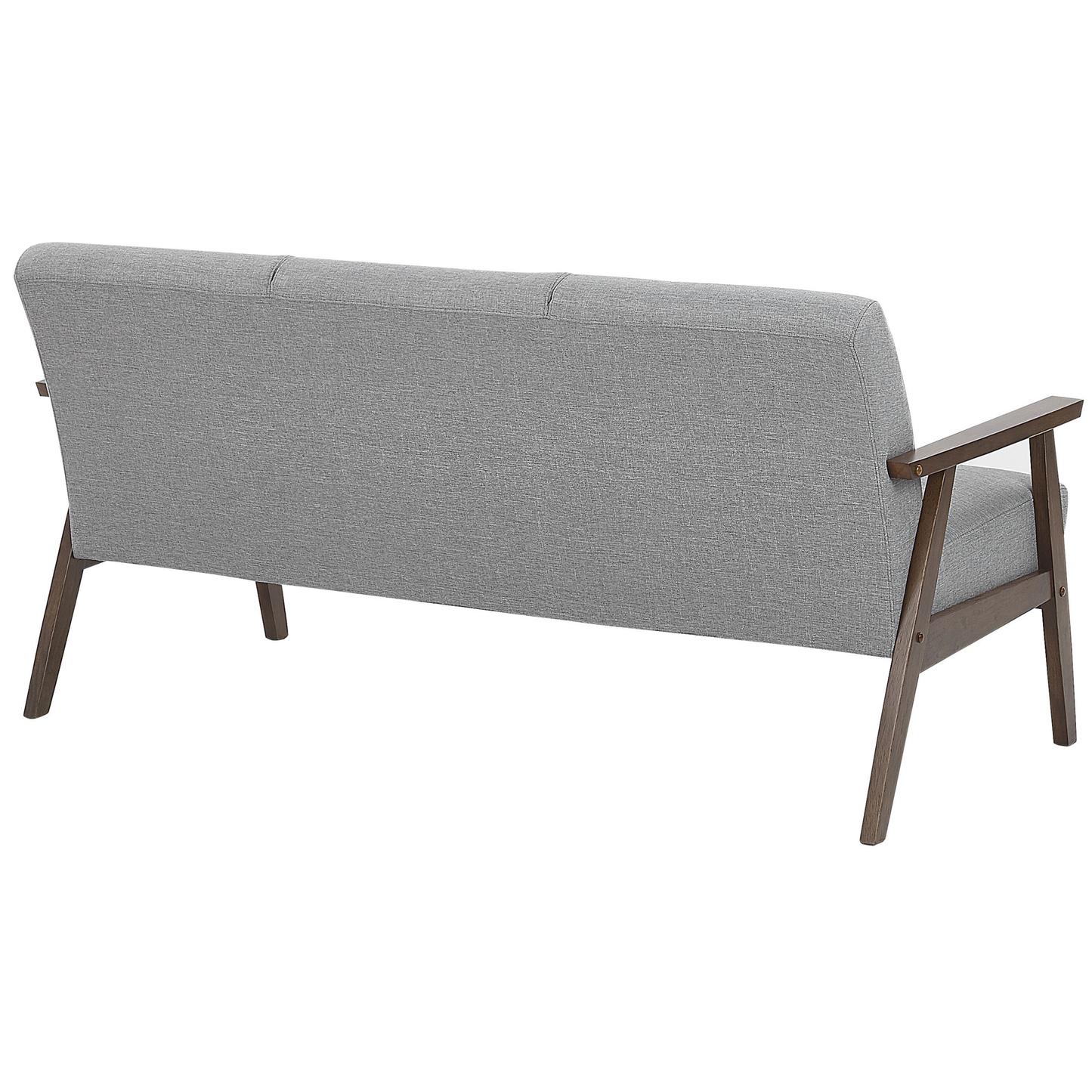 3-Sitzer Sofa grau Retro-Design ASNES