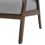 3-Sitzer Sofa grau Retro-Design ASNES