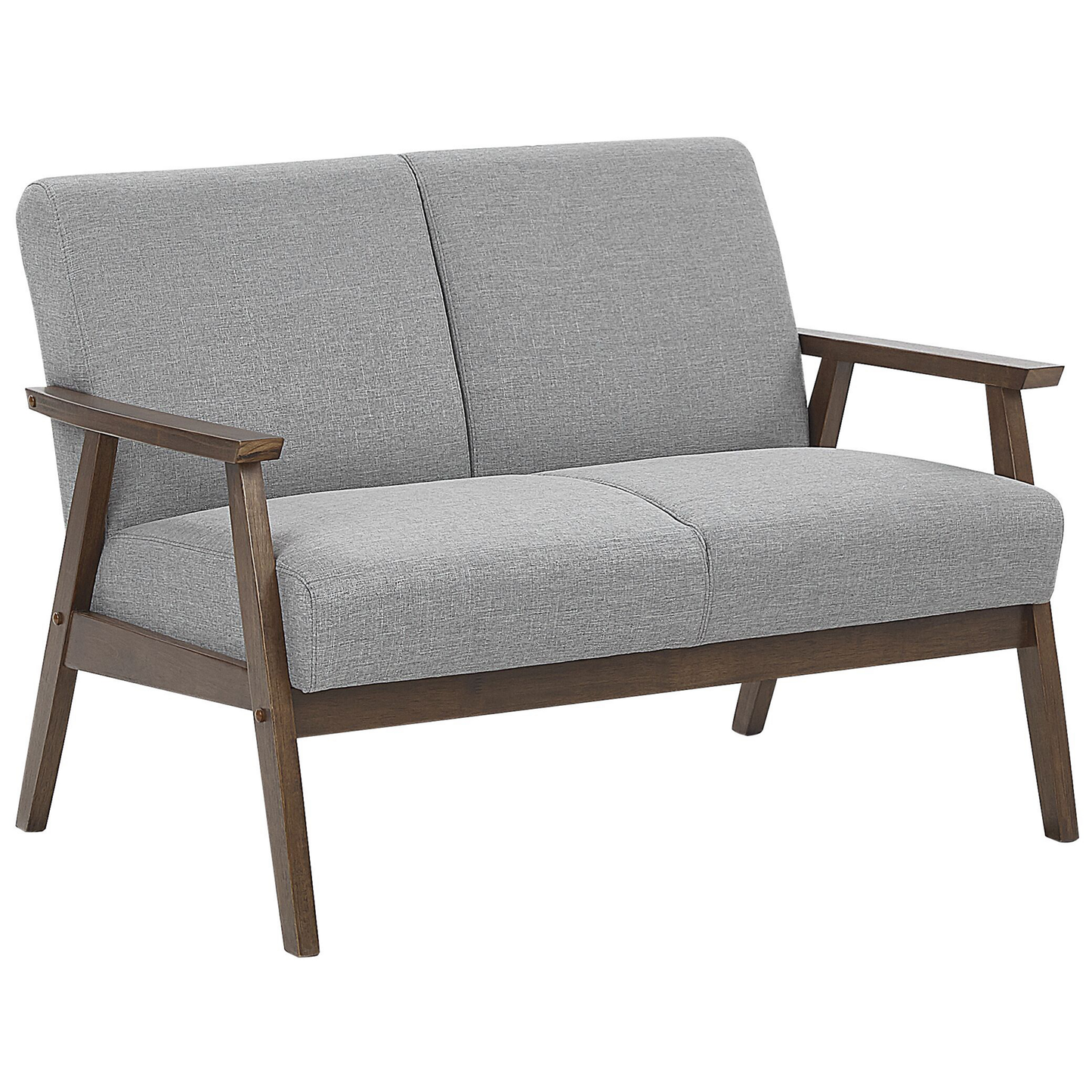 2-Sitzer Sofa grau Retro-Design ASNES