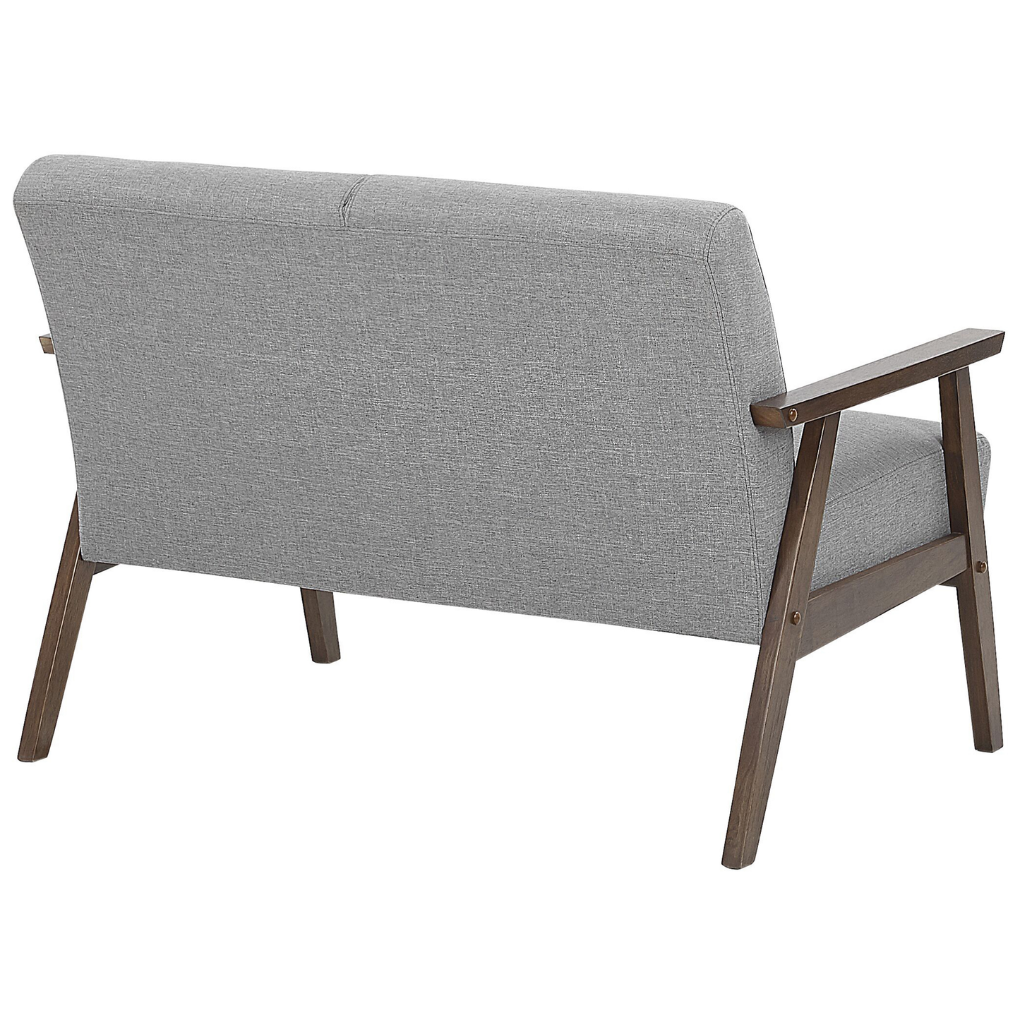 2-Sitzer Sofa grau Retro-Design ASNES