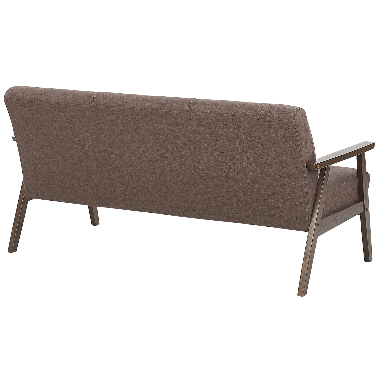 3-Sitzer Sofa braun Retro-Design ASNES