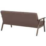 3-Sitzer Sofa braun Retro-Design ASNES