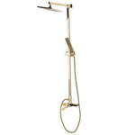 Duschset mit Mischbatterie und Regenbrause TAGBO Gold