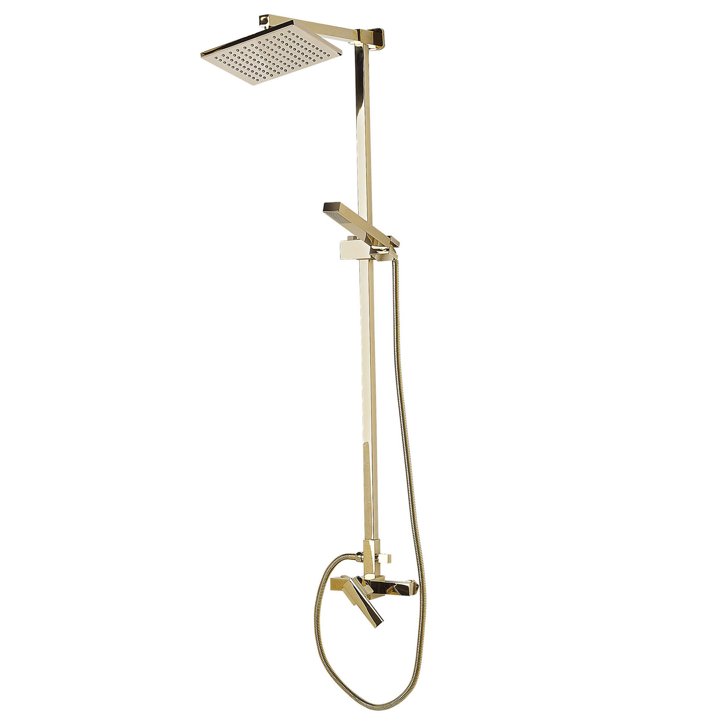 Duschset mit Mischbatterie und Regenbrause TAGBO Gold
