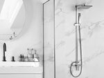Dusche Set mit Kopfbrause Messing silber TAGBO