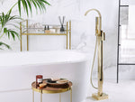Freistehende Badewannenarmatur RIBBON Gold
